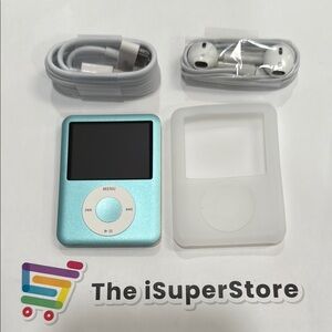 Refurbished Apple iPod Nano 3rd Gen 8GB Blue + 1 Year Warranty